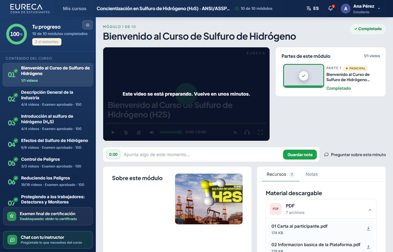 Pantalla del paso 3: Entra al aula